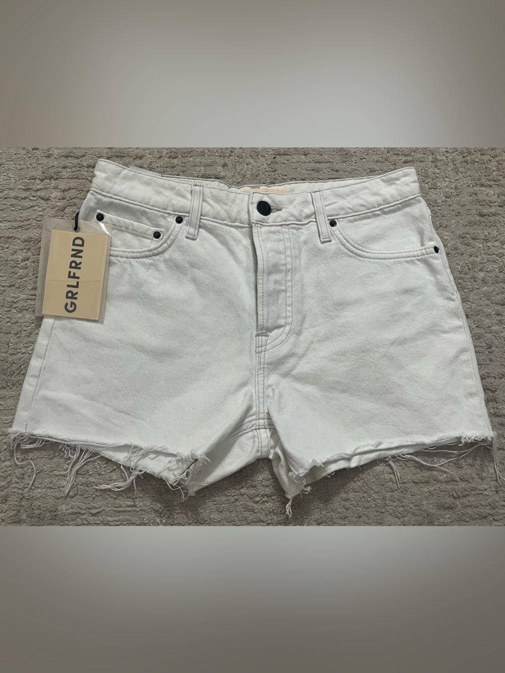 NWT GRLFRND The Helena High Rise Cut Off Denim Shorts